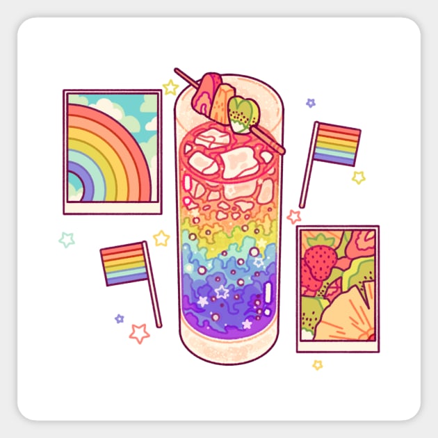 Lgbt drink Sticker by Lemonscribs